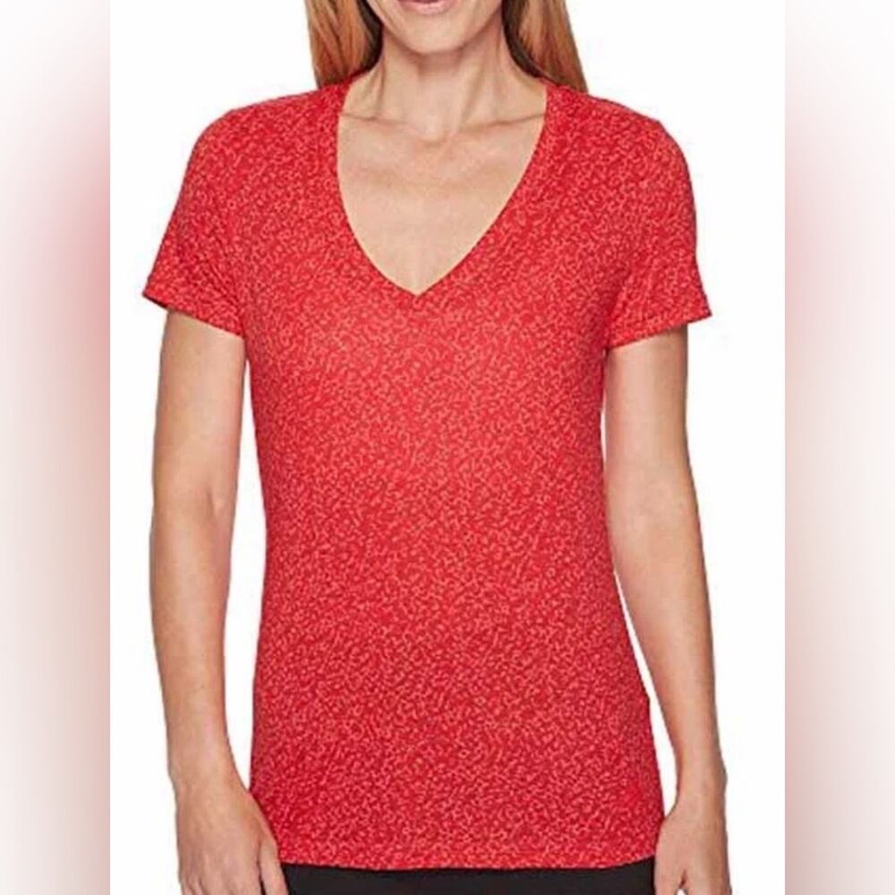 UEC adidas Salmon Short Sleeve V-Neck Tee size S
